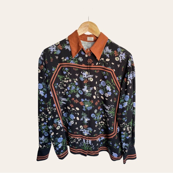 Wilfred Tops - WILFRED floral button down collared shirt